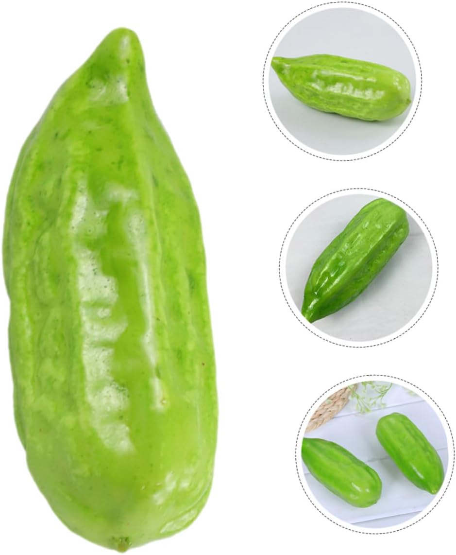 LIFKOME 3pcs Artificial Bitter Gourd Models