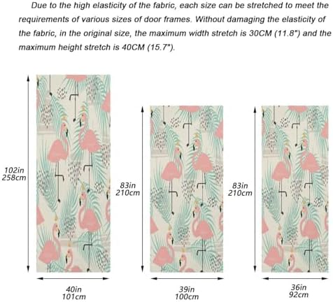 Susiyo Pink Flamingo Halloween Door Cover 32x79in