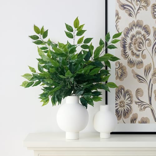Mizii 12PCS Artificial Greenery Stems Ficus Garland