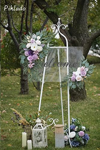 Faux Flower Swag Set of 2 for Wedding Welcome Sign
