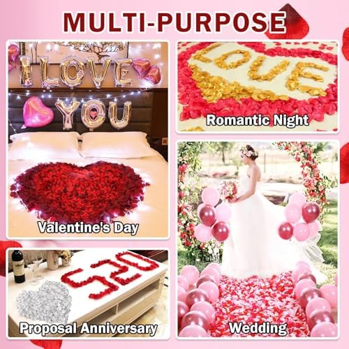 1000PCS Gold Rose Petals Artificial Flower Decorations