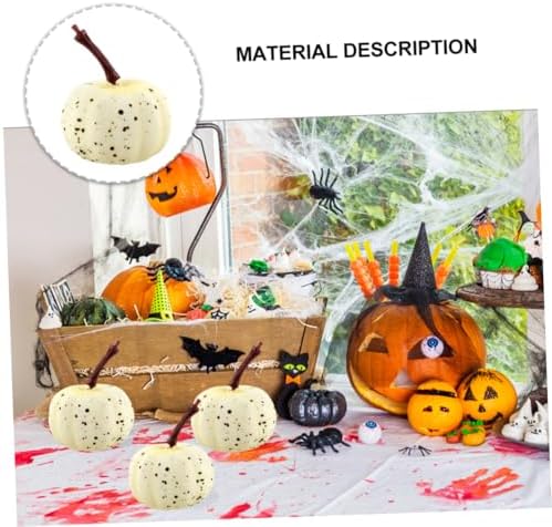 PRETYZOOM 20pcs Hand Painted Faux Pumpkins for Halloween Decor