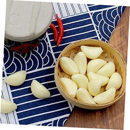Cabilock 12pcs Artificial Garlic Flakes for Decor and Education