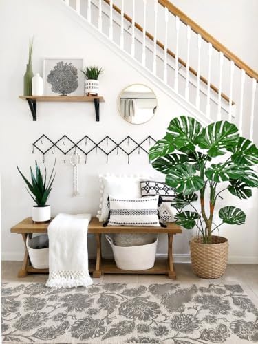 2 Pack Large Artificial Monstera Plant in Pot