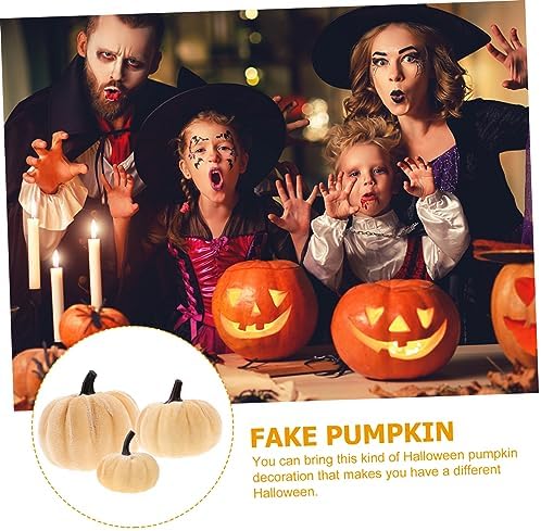Cabilock 6pcs Faux Pumpkins for Halloween Decor