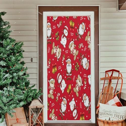 Susiyo Santa Bear Bell Halloween Door Cover