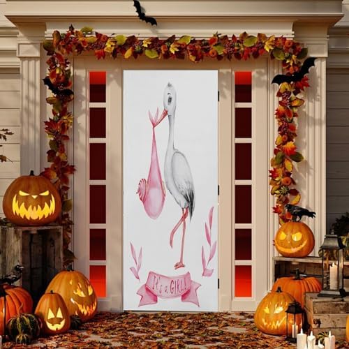 Susiyo Halloween Stork Door Cover 32x79 in