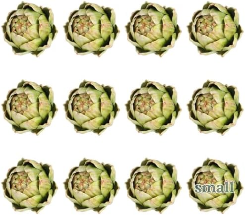 Timgle 12 Pcs Green Artificial Artichokes Decor Set