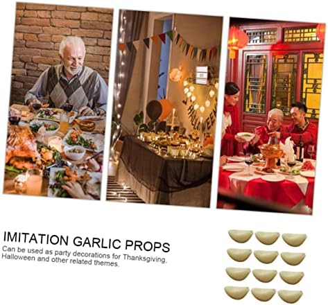 MAGICLULU 12pcs Lifelike Garlic Flakes Model