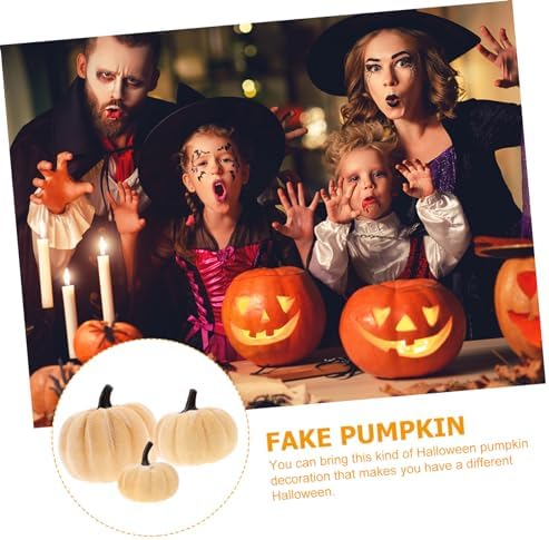 HAWILLOSCH 6pcs Fall Harvest Artificial Pumpkins Decorations