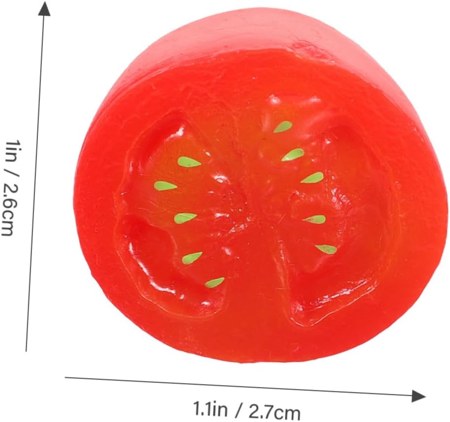 Cabilock 10pcs Lifelike Fake Cherry Tomato Decor Models