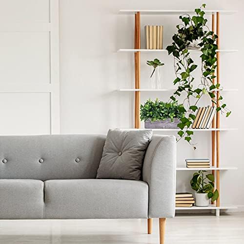 Artificial Eucalyptus Plant in Rustic Wooden Planter Box