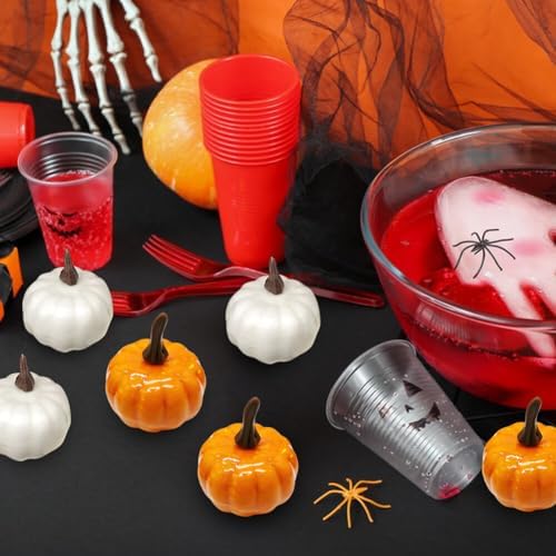 12PCS Artificial Pumpkins for Halloween and Thanksgiving Decor 1