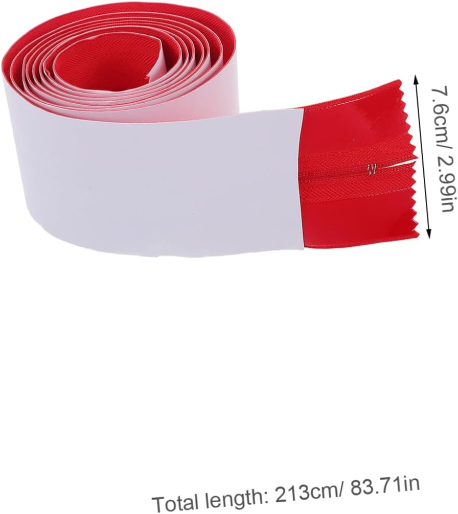 Toyvian Self Adhesive Dust Barrier Zipper Door Cover