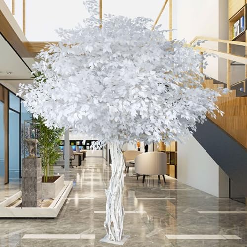 White Artificial Banyan Tree for Home Office Decor 1x08m
