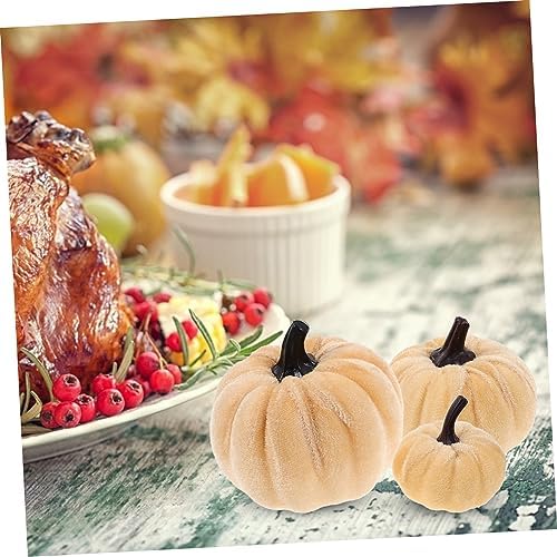 PRETYZOOM 6pcs Artificial Pumpkins Halloween Decor Centerpieces