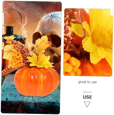 HOMSFOU Halloween Artificial Pumpkin Decor