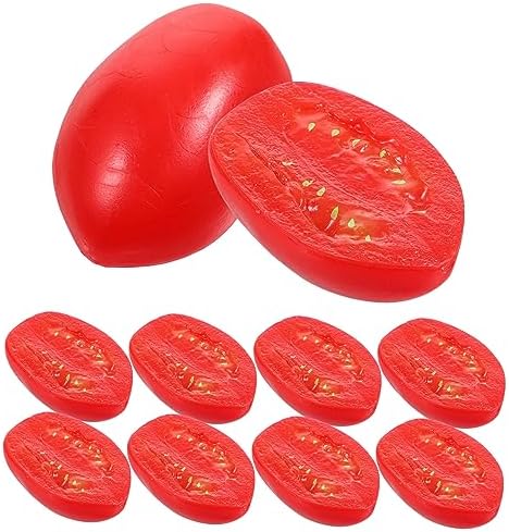 10pcs Realistic Artificial Cherry Tomato Decor Models