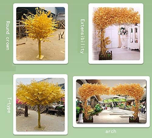 EUEUE Simulation Banyan Tree Artificial Gold Tree Wishing Tree Decor