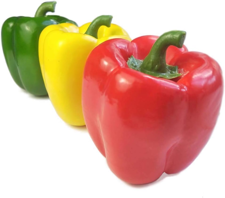 Lorigun Artificial Bell Peppers 3 Pcs Red Green Yellow