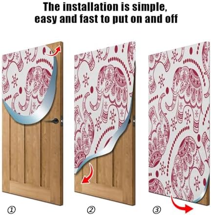 Susiyo Halloween Elephants Door Cover 32x79 in