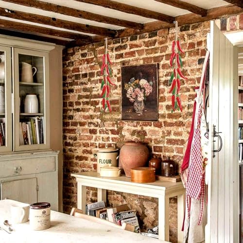 Emivery Artificial Pepper Garland 2Pcs Hanging String