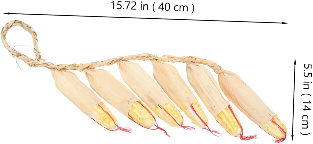 GLEAVI 2pcs Lifelike Artificial Corn Hanging Decor