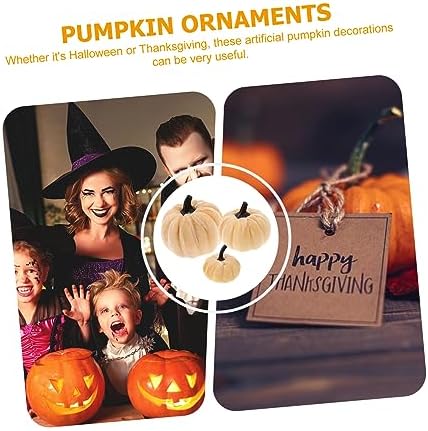 Zerodeko 6Pcs Artificial Pumpkins for Halloween Decor