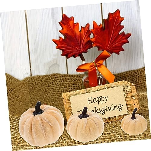 6pcs Artificial Pumpkins for Halloween Decor and Fall Centerpieces