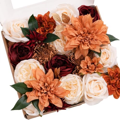 Lings Moment Fall Terracotta Artificial Flower Set