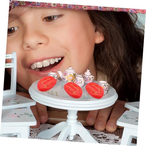 Garneck 10pcs Artificial Half Cherry Tomato Decorative Props