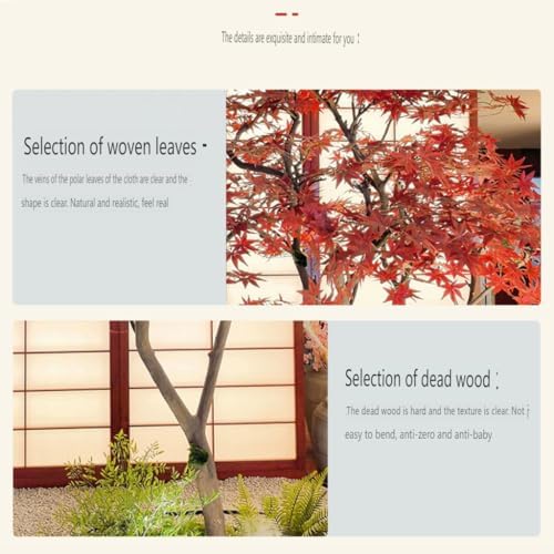 ESRADA Decorative Artificial Red Maple Tree 1x06m