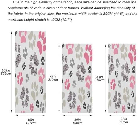 Susiyo Pink Cats Paws Halloween Door Cover