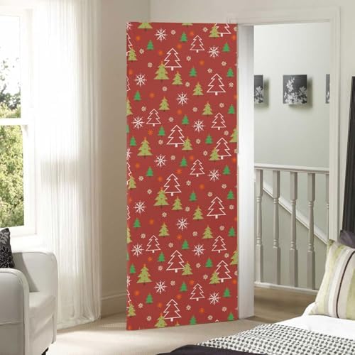 Susiyo Stretch Christmas Door Cover Decoration 32x79 in