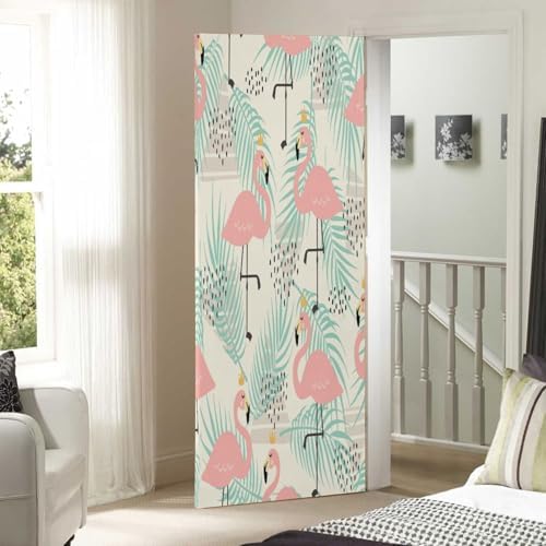 Susiyo Pink Flamingo Halloween Door Cover 32x79in