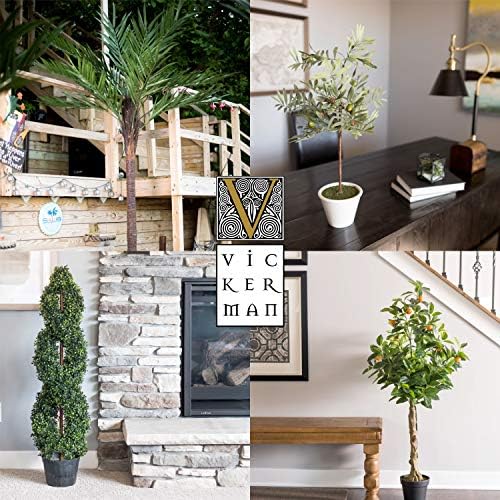Vickerman 4 Foot Artificial Capensia Bush in Black Pot