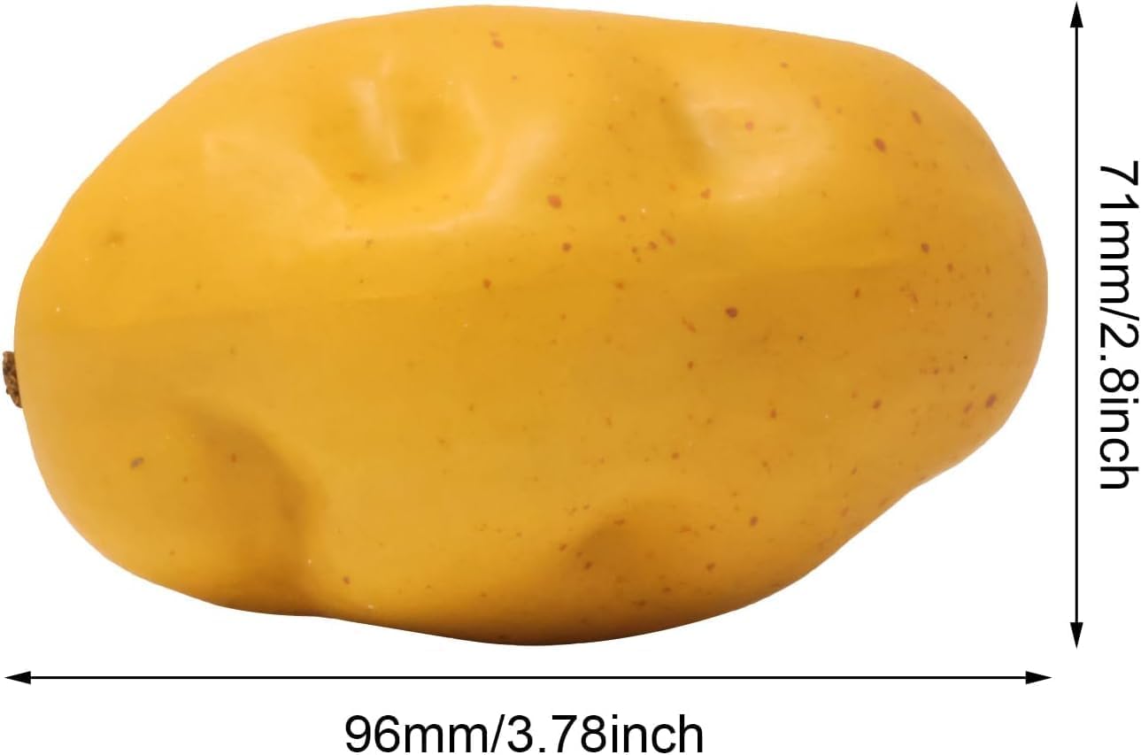 5PCS Artificial Potatoes for Home Decor and Film Props