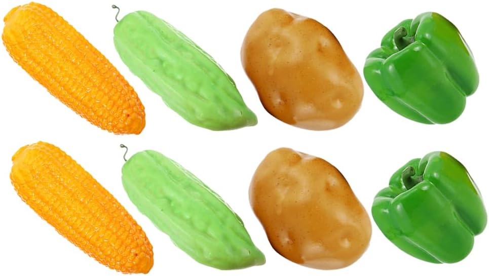 LOGOFUN 8Pcs Artificial Vegetable Props for Home Kitchen Photography