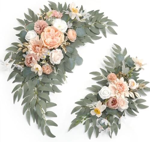 Faux Flower Swag Set of 2 for Wedding Welcome Signs 1