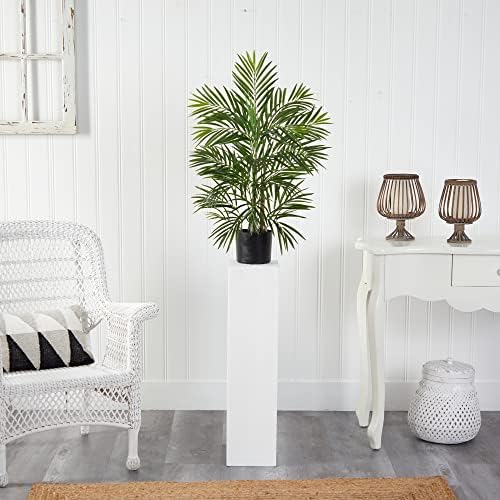 Nearly Natural 25ft Artificial Areca Palm Tree UV Resistant Indoor Outdoor