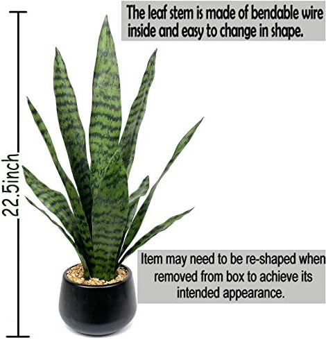Bird Fiy Artificial Snake Plant 225 Inch Faux Agave