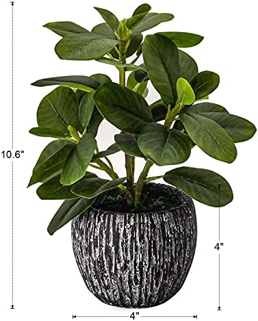 Real Touch Artificial Oak Leaves Potted Plant