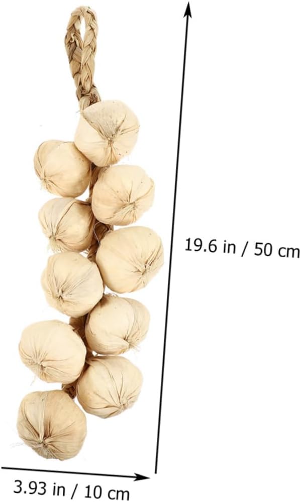 Mobestech 2Pcs Simulated Garlic Strings Halloween Decor