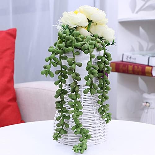 FLIPPED 3 Pack Artificial Plant Succulent Hanging String of Pearls Plants