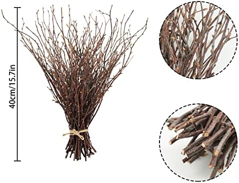 Uieke 50PCS Natural Birch Twigs Decor 17 Inch