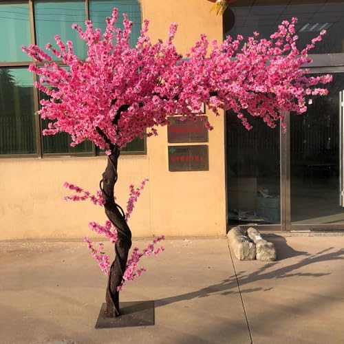 6FT Artificial Cherry Blossom Tree with Natural Wood Trunk