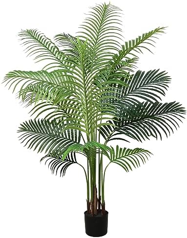 YULISKY 6 FT Artificial Areca Palm Plant with Pot