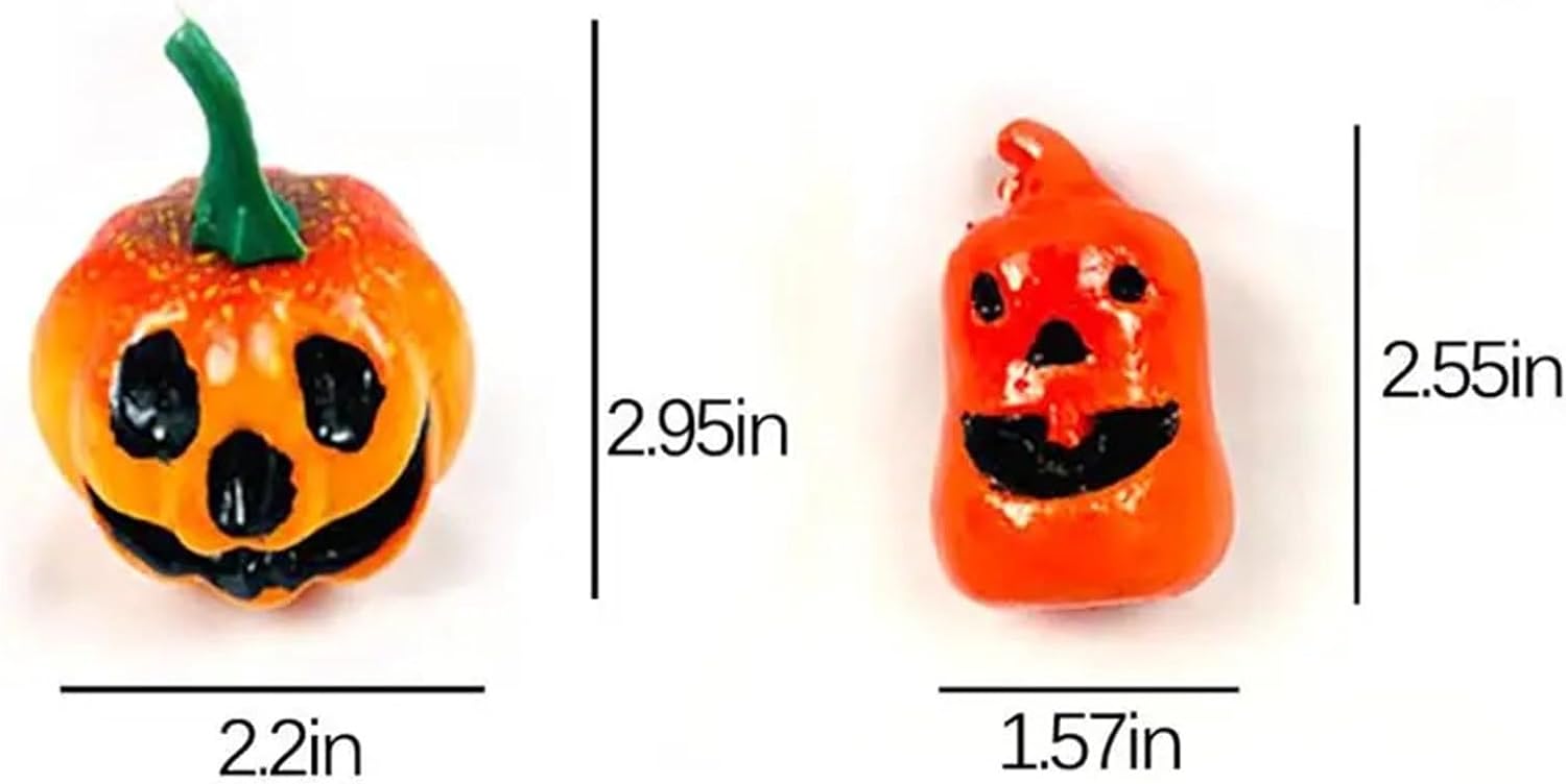 12pcs Decorative Halloween Pumpkin Props for Parties and Photography