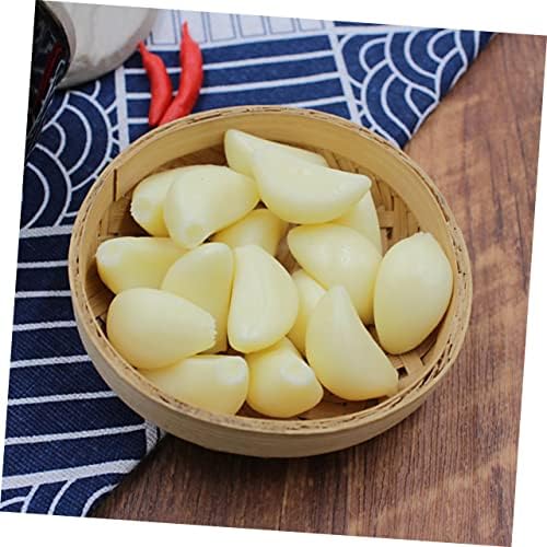 12pcs Lifelike Garlic Clove Toys for Store Display and Photo Props