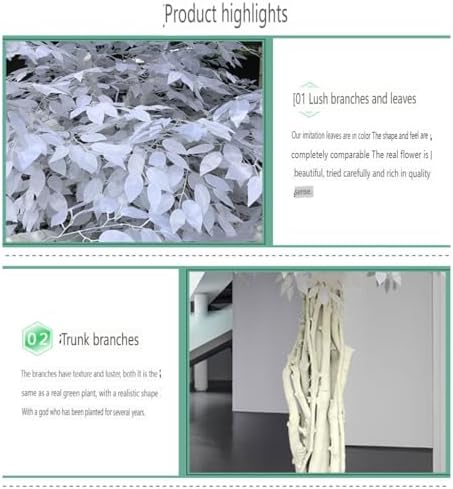 Realistic White Artificial Banyan Tree 1x08m